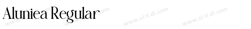 Aluniea Regular字体转换